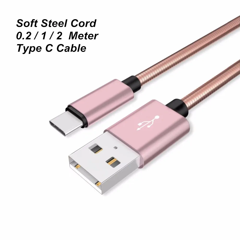0.2/1/2 Meter Type C Cable 2.4A Fast Charger Data SYNC Soft Steel Cord For Huawei Mate 9 P9 plus P10 P20 pro Honor 9 10 Nova 3e
0.2/1/2 Meter Type C Cable 2.4A Fast Charger Data SYNC Soft Steel Cord For Huawei Mate 9 P9 plus P10 P20 pro Honor 9 10 Nova 3e