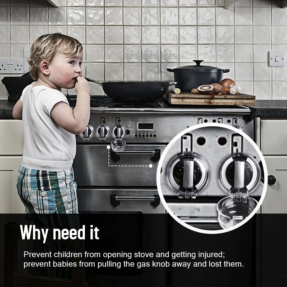 EUDEMON 6 шт. защиты детей дома Кухня газовая плита для готовки ручка кнопка