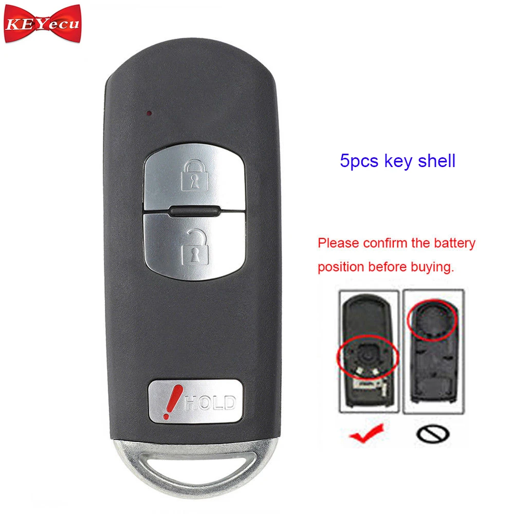 KEYECU 5pcs for Mazda 3 CX5 CX3 Remote Control Car Key Shell Case Fob Housing Cover for Model: SKE13D-01
KEYECU 5pcs for Mazda 3 CX5 CX3 Remote Control Car Key Shell Case Fob Housing Cover for Model: SKE13D-01