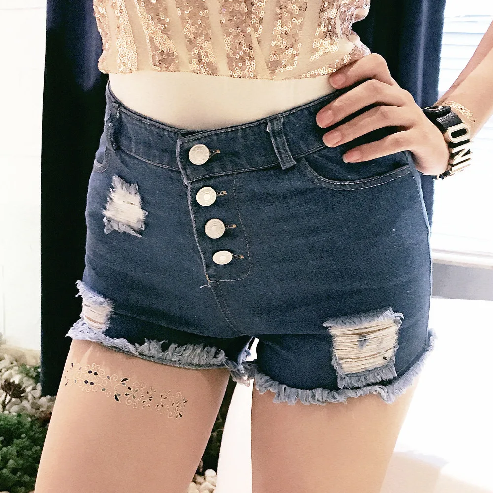High Waist Women's Denim Shorts Holes Sexy 2019 Spring Summer Cotton Short Jeans Night Party Club Trousers for Women Short Femme
High Waist Women's Denim Shorts Holes Sexy 2019 Spring Summer Cotton Short Jeans Night Party Club Trousers for Women Short Femme