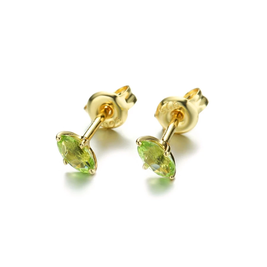 Natural Peridot Jewelry 14k Yellow Gold 925 Sterling Silver Stud Earrings Genuine Gemstones Earring Ear Jewlery for Kids Girls
Natural Peridot Jewelry 14k Yellow Gold 925 Sterling Silver Stud Earrings Genuine Gemstones Earring Ear Jewlery for Kids Girls