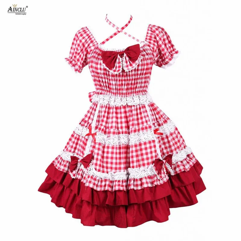 Spring/Summer/ Ainclu Womens Cotton Red Bow Ruffles Sweet A-line Bubble Lolita Dress Free Shipping for Party/Casual
Spring/Summer/ Ainclu Womens Cotton Red Bow Ruffles Sweet A-line Bubble Lolita Dress Free Shipping for Party/Casual