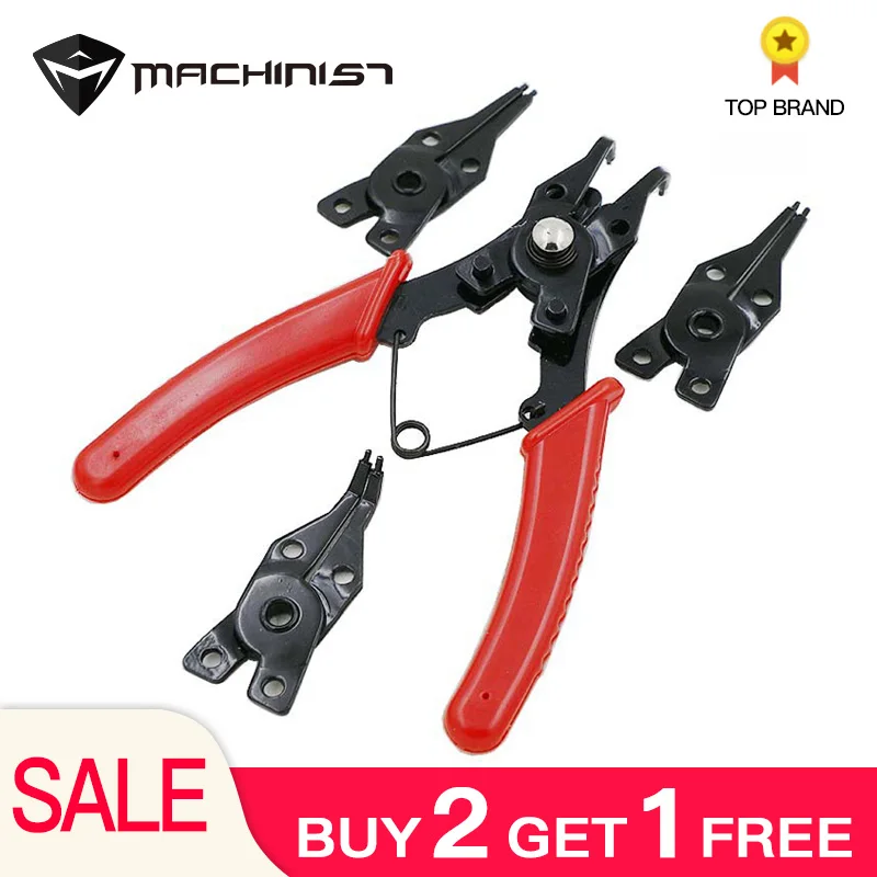 Pliers circlips Universal Spring Pliers Circlip Tool with 4pcs Angled Tong Head Clamp Repair Hand Tools Clamps Rubber Handle
Pliers circlips Universal Spring Pliers Circlip Tool with 4pcs Angled Tong Head Clamp Repair Hand Tools Clamps Rubber Handle