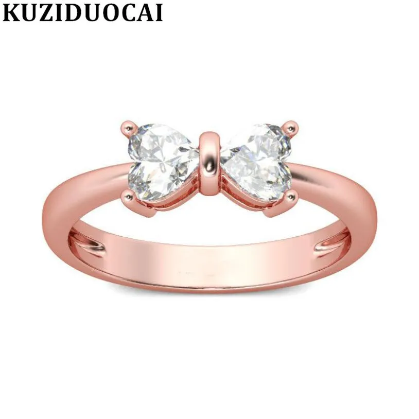 Kuziduocai New Fashion Jewelry Stainless Steel Zircon Bow-knot Statement Wedding Rings For Women Anillos Mujer Bijoux Bague Anel
Kuziduocai New Fashion Jewelry Stainless Steel Zircon Bow-knot Statement Wedding Rings For Women Anillos Mujer Bijoux Bague Anel