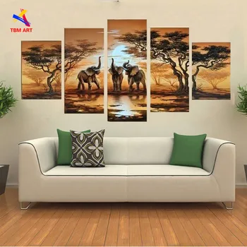 African Elephant Landscape Canvas Painting Art 100% Handmade Modern Abstract Oil Painting on Canvas No Framed Decor JYJLV237
African Elephant Landscape Canvas Painting Art 100% Handmade Modern Abstract Oil Painting on Canvas No Framed Decor JYJLV237