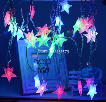 2M 20 LED Fairy String Lights Battery Operated Scrub Pentagram Five-pointed star Christmas Xmas Party Wedding Garden Garland
2M 20 LED Fairy String Lights Battery Operated Scrub Pentagram Five-pointed star Christmas Xmas Party Wedding Garden Garland