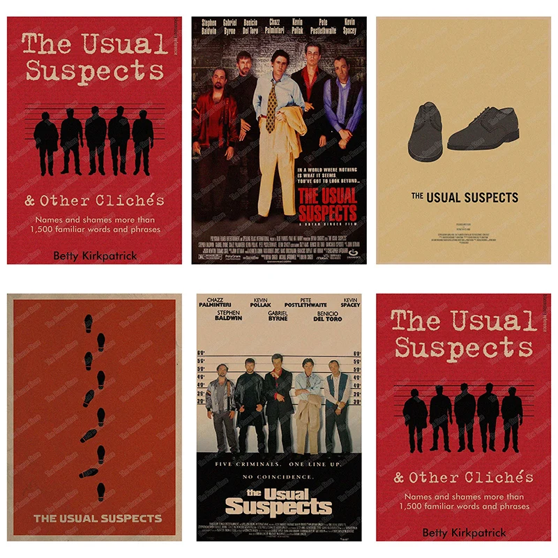The Usual Suspects Kevin Spacey Gabriel James Byrne Retro Poster wall stickers kraft poster
The Usual Suspects Kevin Spacey Gabriel James Byrne Retro Poster wall stickers kraft poster