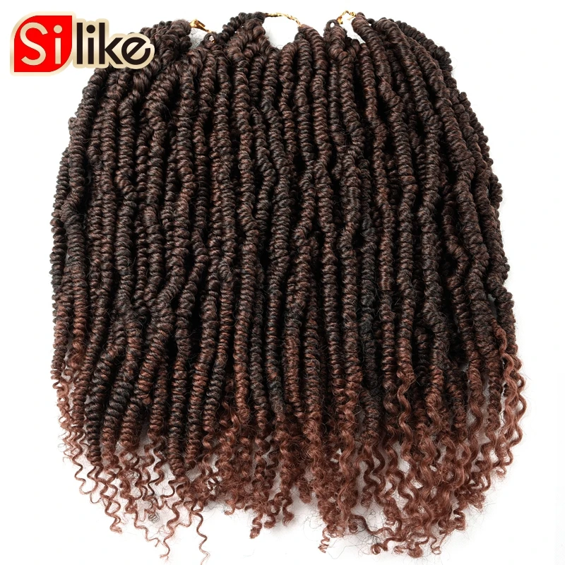 Silike Passion Twist Hair 12 inch Fluffy Prelooped Crochet Braids Nubian Twists Synthetic Braiding Hair Extension For Women
Silike Passion Twist Hair 12 inch Fluffy Prelooped Crochet Braids Nubian Twists Synthetic Braiding Hair Extension For Women