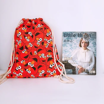 COOL Sesame Street Elmo Cartoon Drawstring Backpack Fashion Canvas Backpacks Casual String Bags Anime Knapsack Unisex New
COOL Sesame Street Elmo Cartoon Drawstring Backpack Fashion Canvas Backpacks Casual String Bags Anime Knapsack Unisex New