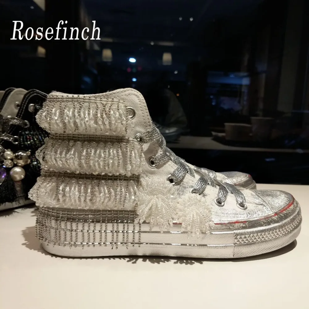 2019 New Luxury Rhinestone Crystal Canvas Sneakers White Black Women Fashion Hand-Stitched Gemstone Canvas Sports Shoes WK136
2019 New Luxury Rhinestone Crystal Canvas Sneakers White Black Women Fashion Hand-Stitched Gemstone Canvas Sports Shoes WK136