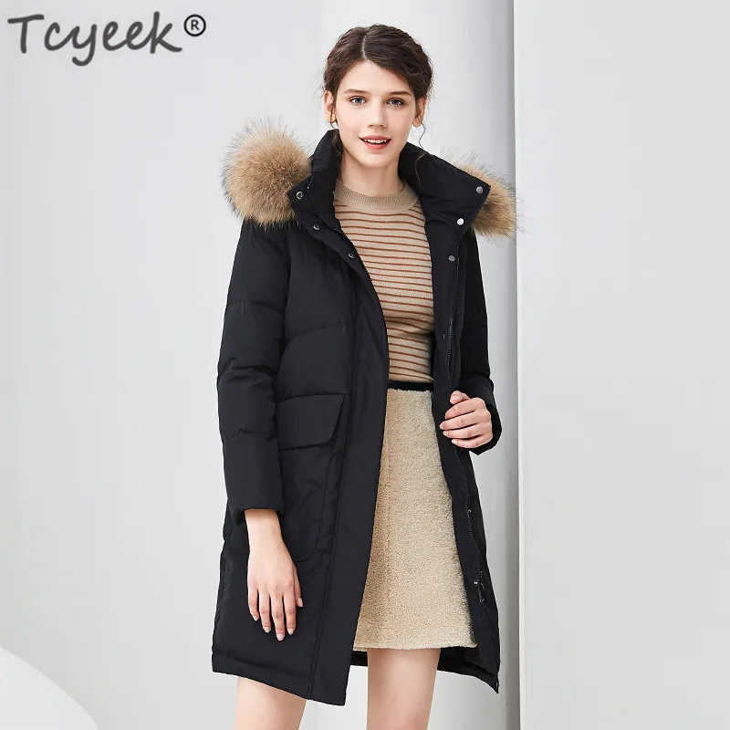 Tcyeek Winter Jacket Women Long Down Coat Female 90% Duck Down Jacket Real Fur Hooded Clothes Ladies Thick Warm Coats LWL1052
Tcyeek Winter Jacket Women Long Down Coat Female 90% Duck Down Jacket Real Fur Hooded Clothes Ladies Thick Warm Coats LWL1052