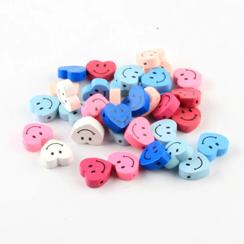 30pcs 19x16mm Mixed Color Heart Shape Smile Pattern Wood Beads for Jewelry Making DIY Baby Pacifier Clip Rattle Wooden Beads
30pcs 19x16mm Mixed Color Heart Shape Smile Pattern Wood Beads for Jewelry Making DIY Baby Pacifier Clip Rattle Wooden Beads