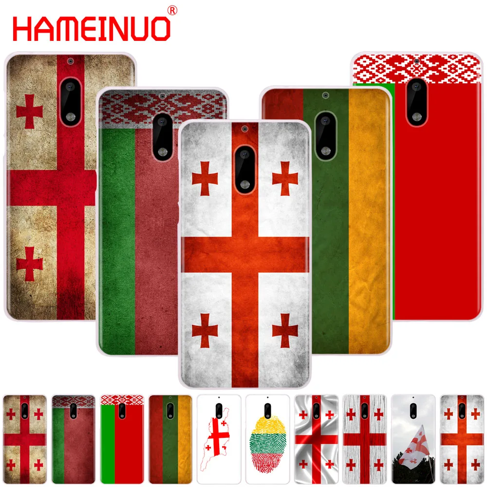 HAMEINUO грузинский Гранж флаг чехол для телефона Nokia 9 8 7 6 5 3 Lumia 630 640 640XL 2018 | Мобильные