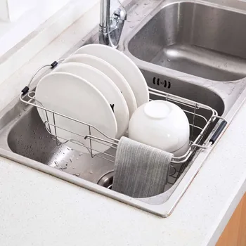 OTHERHOUSE Adjustable Kitchen Sink Dish Drying Rack Storage Shelf Rack Basket Vegetables Fruit Holder Basket Sink Organizer
OTHERHOUSE Adjustable Kitchen Sink Dish Drying Rack Storage Shelf Rack Basket Vegetables Fruit Holder Basket Sink Organizer