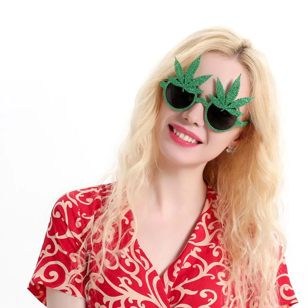 Event Eyewear Festive Party Supplies Decoration Green Shiny Maple Leaf Glasses Costume Mask Props
Event Eyewear Festive Party Supplies Decoration Green Shiny Maple Leaf Glasses Costume Mask Props