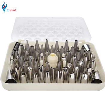 52PC Stainless Icing Piping Nozzles Pastry Tips Set For Cake Cupcake With 2 Icing Cream Flower Decorating Nail And 1 Coupler
52PC Stainless Icing Piping Nozzles Pastry Tips Set For Cake Cupcake With 2 Icing Cream Flower Decorating Nail And 1 Coupler