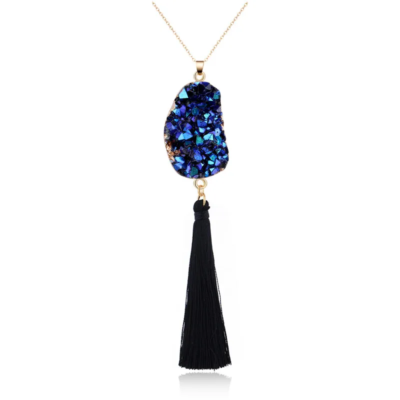 Dayoff Boho Irregular Stone Pendant Necklace Women Handmade Geometric Long Tassles Necklace for Female Fashion Collar Chain N5
Dayoff Boho Irregular Stone Pendant Necklace Women Handmade Geometric Long Tassles Necklace for Female Fashion Collar Chain N5