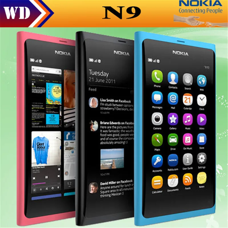 Original Nokia N9 8MP MeeGo OS 1GB RAM 16GB ROM Wi-Fi FM radio Touchscreen cell phone refurbished
Original Nokia N9 8MP MeeGo OS 1GB RAM 16GB ROM Wi-Fi FM radio Touchscreen cell phone refurbished