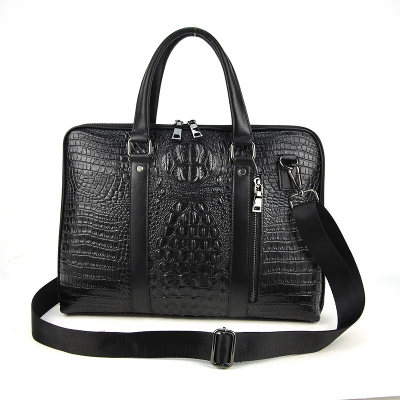 Men Genuine Leather Laptop Bag Crocodile Alligator Briefcase Shoulder Cross Body Messenger Zip Satchel Business Work Classic
Men Genuine Leather Laptop Bag Crocodile Alligator Briefcase Shoulder Cross Body Messenger Zip Satchel Business Work Classic