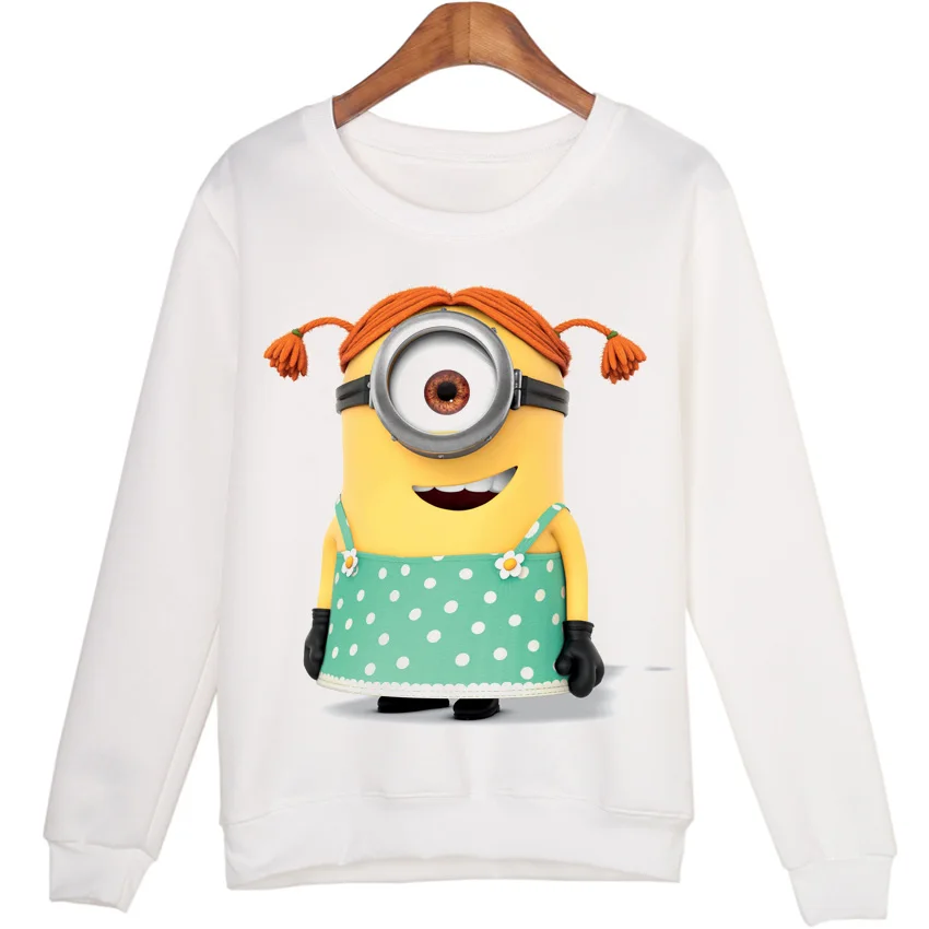 Sudaderas mujer 2016 Winter Casual Minion Print Cartoon Crewneck 3D White Sweatshirt Women Hoodies O-neck WMH10
Sudaderas mujer 2016 Winter Casual Minion Print Cartoon Crewneck 3D White Sweatshirt Women Hoodies O-neck WMH10
