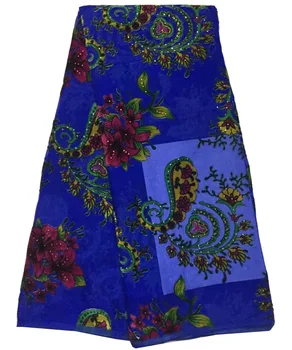 Free shipping (5yards/pc) thin and soft African vlevet lace fabric in royal blue and flowers with stones for party dress VLB34
Free shipping (5yards/pc) thin and soft African vlevet lace fabric in royal blue and flowers with stones for party dress VLB34