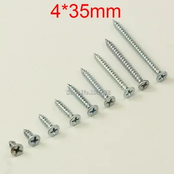 90pcs/Set 4*35mm Metal Screws Cross Screws Round Head Plain End Phillips Plain Self-tapping Screws Furniture Fasteners K283-7 
90pcs/Set 4*35mm Metal Screws Cross Screws Round Head Plain End Phillips Plain Self-tapping Screws Furniture Fasteners K283-7