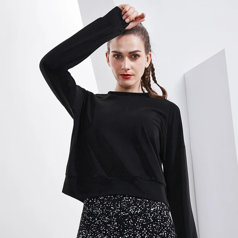 Women 's Warm Female Running Pullovers Round Neck Long Sleeve Zipper Back Splicing Yarn Personality Autumn Winter Slim Shirt
Women 's Warm Female Running Pullovers Round Neck Long Sleeve Zipper Back Splicing Yarn Personality Autumn Winter Slim Shirt