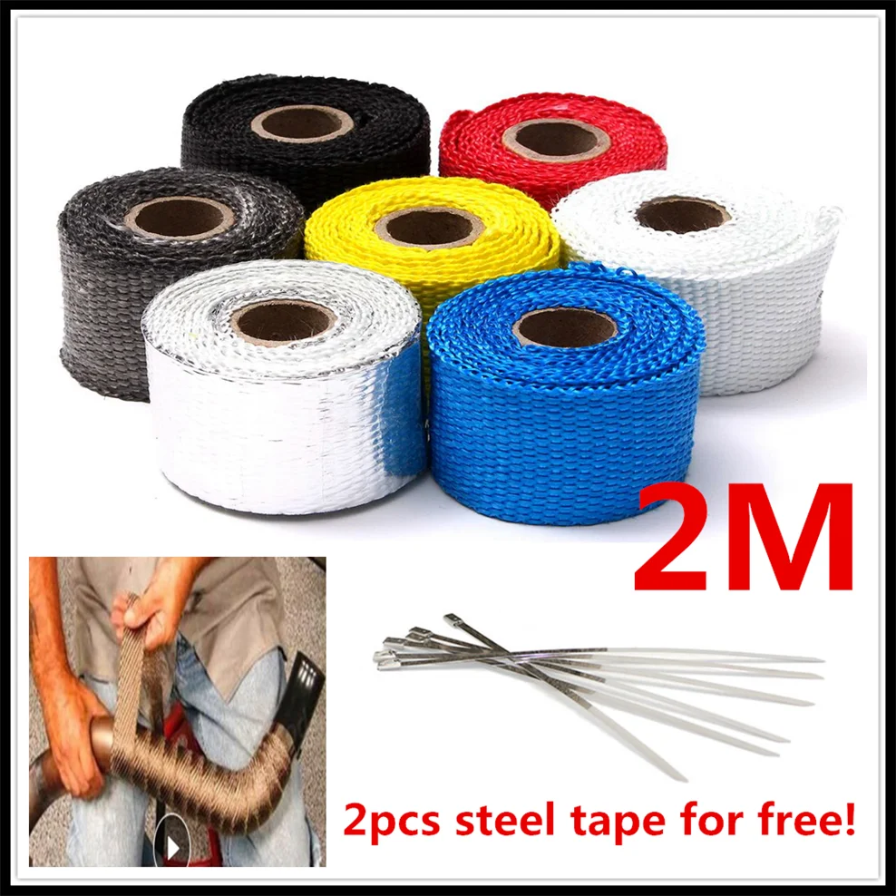 2M Motorcycle Exhaust Pipe Heat Wrap Shield Tape Glass Fiber FOR KTM Duke 1290 SupeR R GT 200 RC200 390 C390 250 690 690
2M Motorcycle Exhaust Pipe Heat Wrap Shield Tape Glass Fiber FOR KTM Duke 1290 SupeR R GT 200 RC200 390 C390 250 690 690