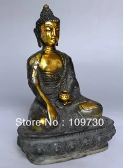00531 Rare Old Collectable Tibet Pure bronze Buddhism Buddha Sakyamuni Buddha Statue
00531 Rare Old Collectable Tibet Pure bronze Buddhism Buddha Sakyamuni Buddha Statue