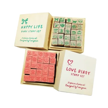 25 Pcs/set Lovely Diary Pattern Stamp Rubber Wooden Box Cute DIY Writing Stamp Gift Clear wood Stamps
25 Pcs/set Lovely Diary Pattern Stamp Rubber Wooden Box Cute DIY Writing Stamp Gift Clear wood Stamps