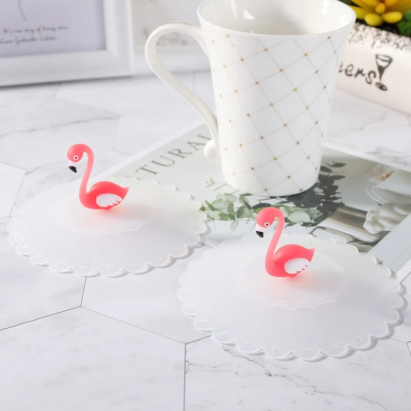 Lovely Flamingo Dustproof Leakproof Reusable Seal Cover Silicone Lids Tea C Cover Thermal Insulation Cup Cover 2019
Lovely Flamingo Dustproof Leakproof Reusable Seal Cover Silicone Lids Tea C Cover Thermal Insulation Cup Cover 2019