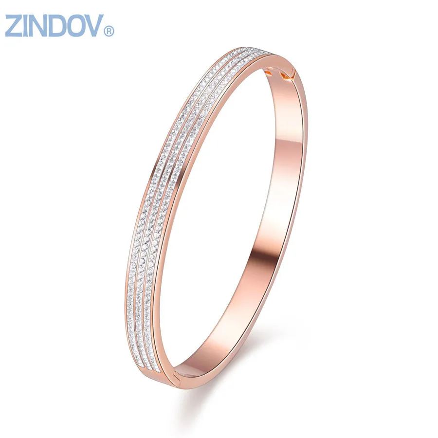 2018 New Stainless Steel Bangles Bracelet For Women Girls Gold Rose Gold Silver Bangle Austria Crystals Three Lines Pave Jewelry
2018 New Stainless Steel Bangles Bracelet For Women Girls Gold Rose Gold Silver Bangle Austria Crystals Three Lines Pave Jewelry