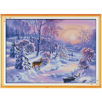 the Forest Snow Counted Cross Stitch 11CT 14CT Cross Stitch Sets Scenery Cross-stitch Kits Embroidery Needlework
the Forest Snow Counted Cross Stitch 11CT 14CT Cross Stitch Sets Scenery Cross-stitch Kits Embroidery Needlework