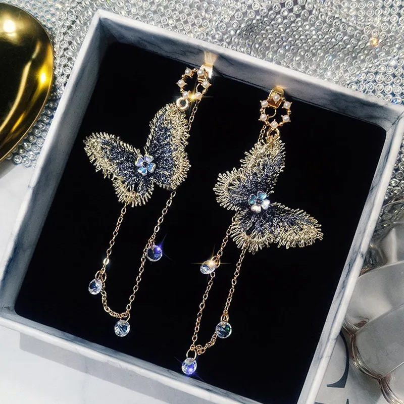 2018 New Hot Fairy Butterfly Long Earrings For Girl Ear Adornment Alloy Pendientes Trendy Brincos
2018 New Hot Fairy Butterfly Long Earrings For Girl Ear Adornment Alloy Pendientes Trendy Brincos