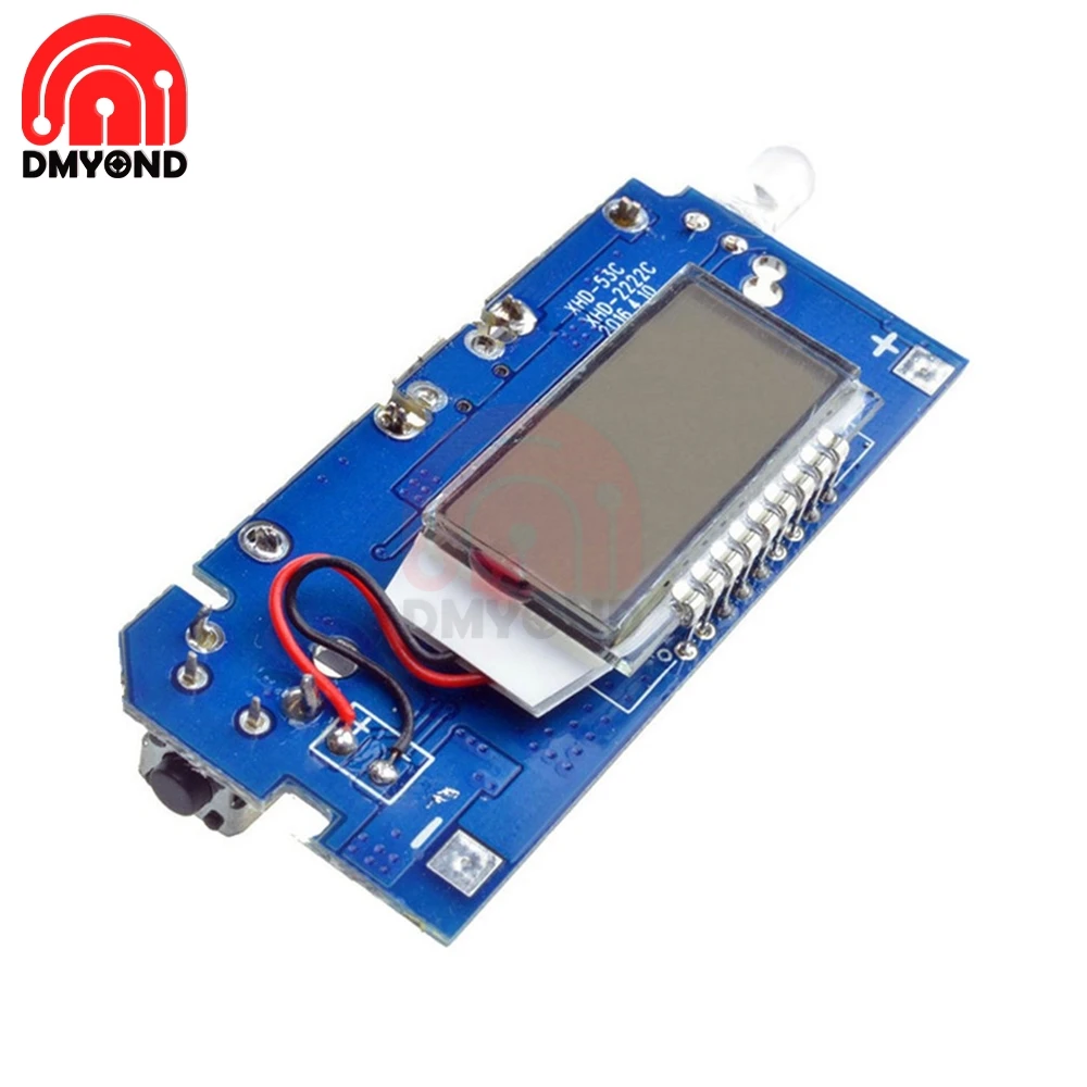 Dual USB 5V 1A 2.1A Mobile Power Bank 18650 Battery Charging Module Charge PCB Board for Phone LCD Display DIY KIT With Light
Dual USB 5V 1A 2.1A Mobile Power Bank 18650 Battery Charging Module Charge PCB Board for Phone LCD Display DIY KIT With Light