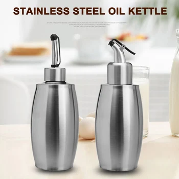 New Stainless Steel Oil Dispenser Leakproof Seasoning Container Storage Bottle Kitchen Tools HY99 
New Stainless Steel Oil Dispenser Leakproof Seasoning Container Storage Bottle Kitchen Tools HY99