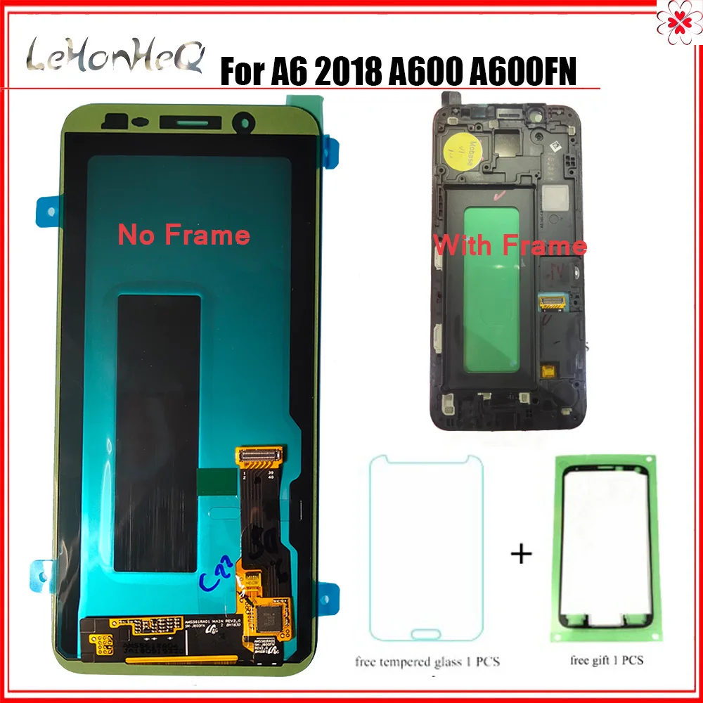 original LCD For Samsung Galaxy A6 2018 A600 A600F A600FN LCD Display Touch Screen Digitizer Assembly With Frame
original LCD For Samsung Galaxy A6 2018 A600 A600F A600FN LCD Display Touch Screen Digitizer Assembly With Frame