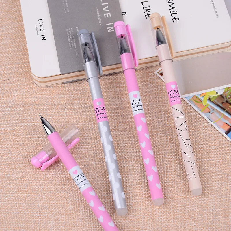 3pcs Cute Erasable Heart Dots Gel Ink Pen Writing Signing Pen School Office Supply Kids Student Stationery 0.38mm Black Ink
3pcs Cute Erasable Heart Dots Gel Ink Pen Writing Signing Pen School Office Supply Kids Student Stationery 0.38mm Black Ink