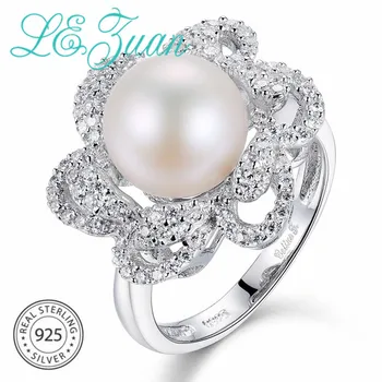 L&zuan S925 Sterling Silver White Cultured Freshwater Diameter 9~10mm Pearl Romantic Luxury Flower Ring Jewelry Christmas Gift
L&zuan S925 Sterling Silver White Cultured Freshwater Diameter 9~10mm Pearl Romantic Luxury Flower Ring Jewelry Christmas Gift