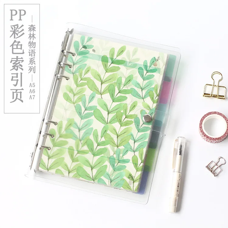 A5 A6 A7 Spiral Notebook Loose Leaf Transparent PP Separator Pages Flower Leaves 5 sheets Separate Match filofax Kikkik 6 holes
A5 A6 A7 Spiral Notebook Loose Leaf Transparent PP Separator Pages Flower Leaves 5 sheets Separate Match filofax Kikkik 6 holes