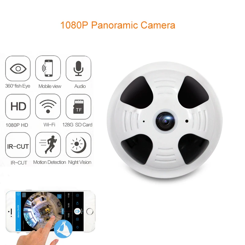 BabyKam 360 Degree Panoramic Camera HD Wireless WiFi IP Camera 1080P 1.44MM Lens Fisheye 2MP Home Video Security CCTV Cam
BabyKam 360 Degree Panoramic Camera HD Wireless WiFi IP Camera 1080P 1.44MM Lens Fisheye 2MP Home Video Security CCTV Cam