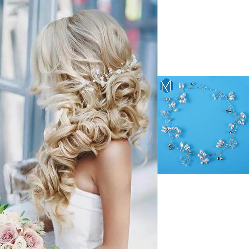 M MISM Elegant Metal Flora Pearls Ribbon Bridal Hair Bands Wedding Flower Wreath Headband For Girls Bridesmaid Hair Accessories
M MISM Elegant Metal Flora Pearls Ribbon Bridal Hair Bands Wedding Flower Wreath Headband For Girls Bridesmaid Hair Accessories