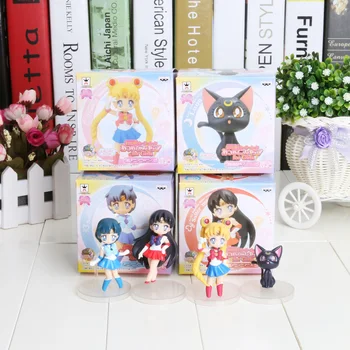 Anime Cartoon Cute Sailor Moon Sailor Mars Sailor Mercury Luna Q Version Action Figure Toys Dolls 4pcs/set
Anime Cartoon Cute Sailor Moon Sailor Mars Sailor Mercury Luna Q Version Action Figure Toys Dolls 4pcs/set