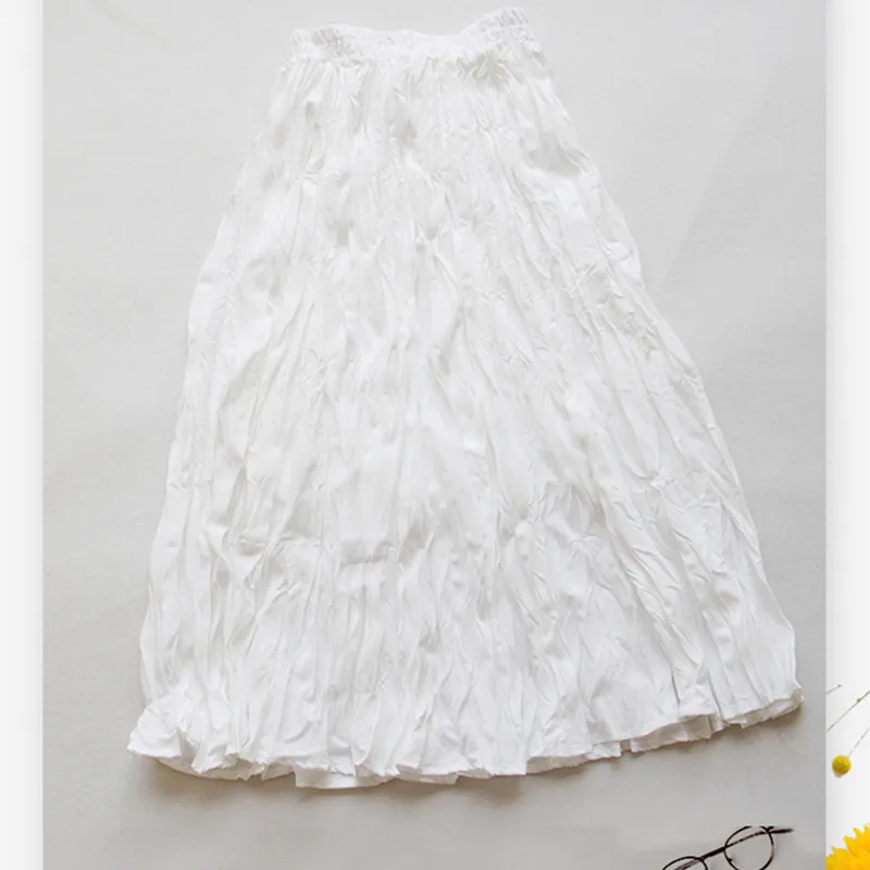 Free Shipping 2019 Fashion Casual Spring Summer Vintage Long Mid-calf A-line Chiffon Pleated Skirts Elastic Waist White Skirts
Free Shipping 2019 Fashion Casual Spring Summer Vintage Long Mid-calf A-line Chiffon Pleated Skirts Elastic Waist White Skirts
