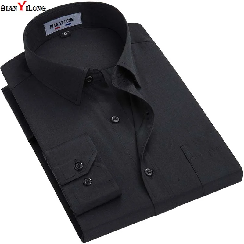 White/black Men Dress Shirt Formal Fashion Long Sleeve Brand Business Men Casual Shirt Regular Fit Plus Size 5XL 6XL BIANYILONG
White/black Men Dress Shirt Formal Fashion Long Sleeve Brand Business Men Casual Shirt Regular Fit Plus Size 5XL 6XL BIANYILONG