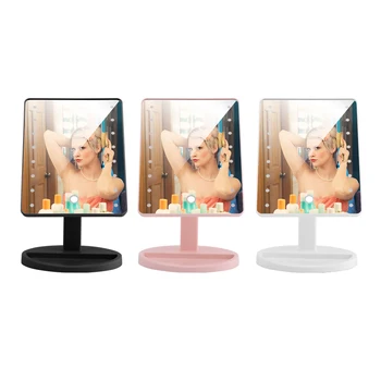 Mirrors 360 Degrees Rotation Makeup Mirror Adjustable 16 Leds Lighted LED Touch Screen Portable Luminous Cosmetic Mirrors
Mirrors 360 Degrees Rotation Makeup Mirror Adjustable 16 Leds Lighted LED Touch Screen Portable Luminous Cosmetic Mirrors