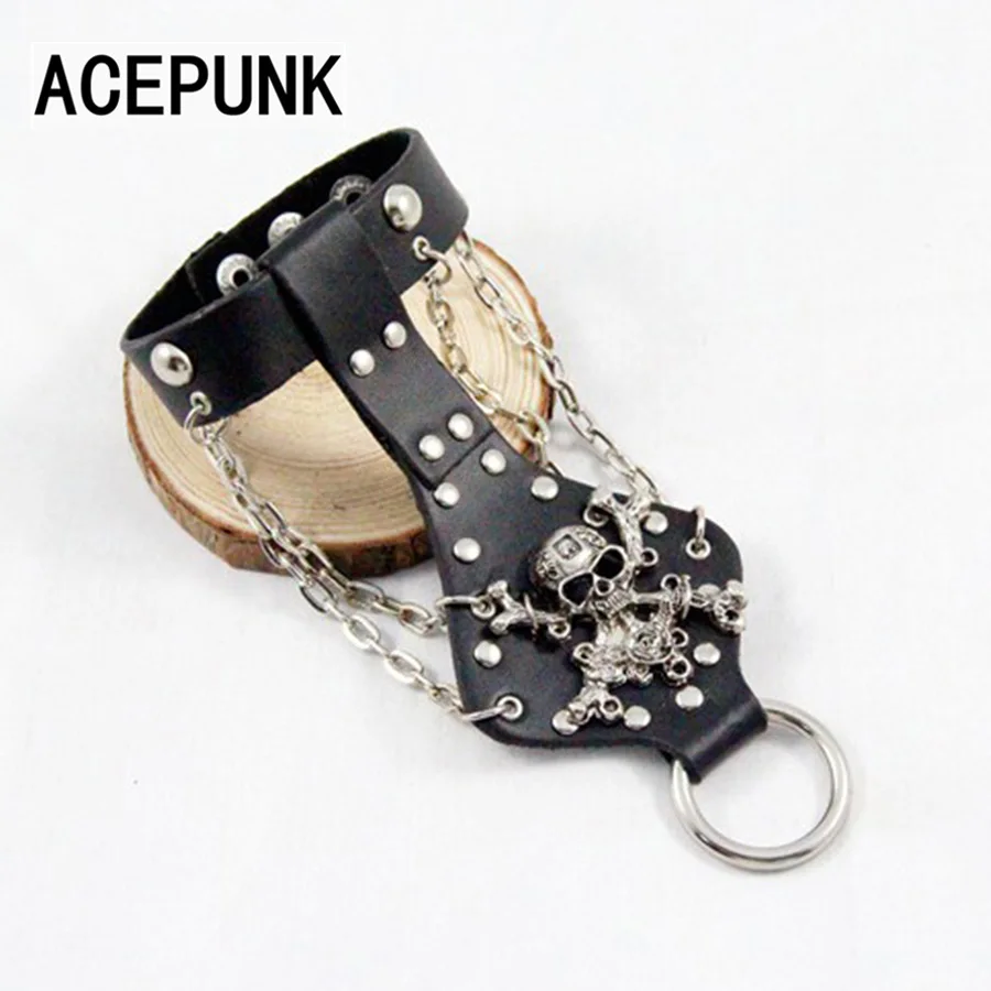 Punk Rose Ghost Skeleton Leather Bracelet Unique Spikes Rivet Gothic Skull Bracelets For Women Men Buckle Wristband Cuff Bangle
Punk Rose Ghost Skeleton Leather Bracelet Unique Spikes Rivet Gothic Skull Bracelets For Women Men Buckle Wristband Cuff Bangle