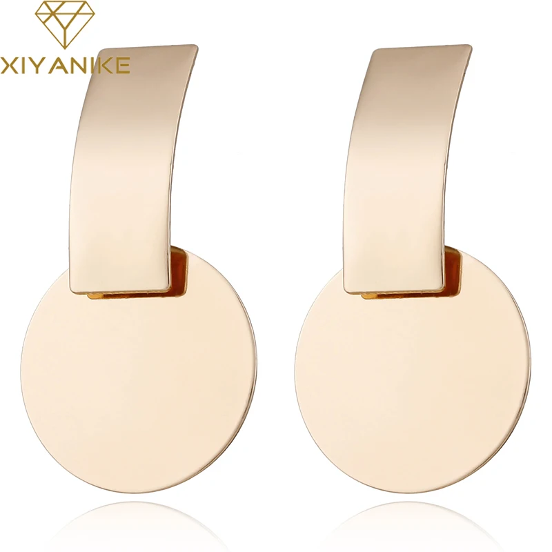 XIYANIKE Fashion Jewelry Geometric Metal Big Round Earrings for Women Statement Gold Silver Retro Dangle Drop Earring Oorbellen
XIYANIKE Fashion Jewelry Geometric Metal Big Round Earrings for Women Statement Gold Silver Retro Dangle Drop Earring Oorbellen