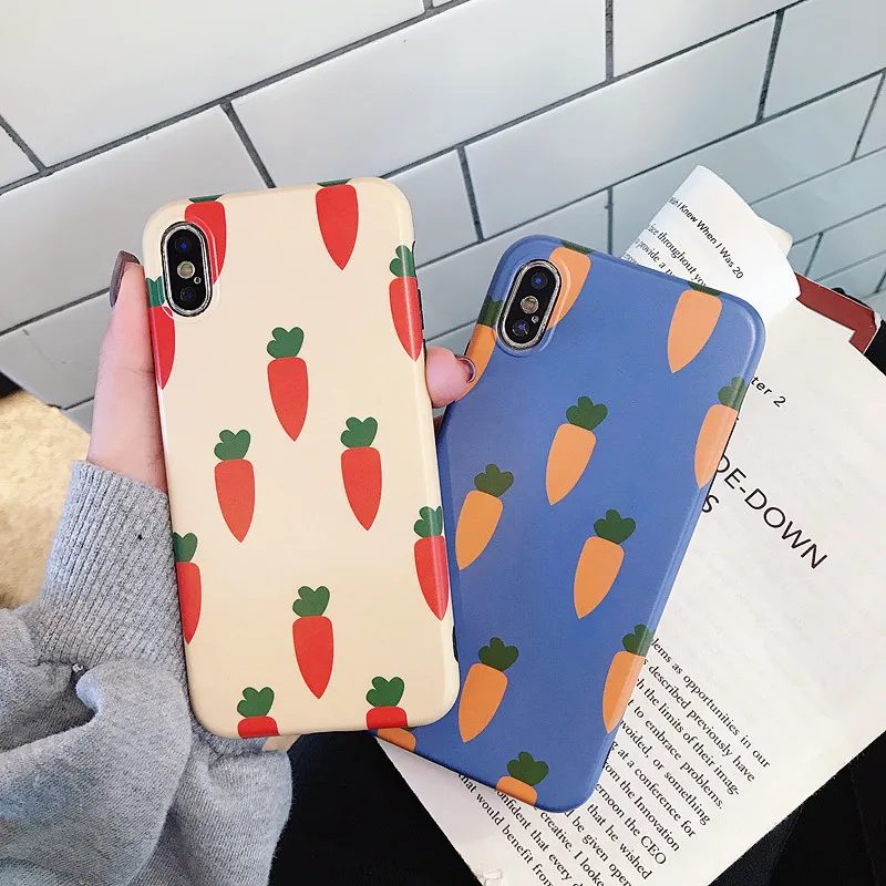 Cute Carrots Patterned Cases for Iphone X 7/7 Plus 6/6 Plus 8/8 Plus Xr Xs Max 6S Plus Case Soft TPU Matt Back Cover Shell Capa
Cute Carrots Patterned Cases for Iphone X 7/7 Plus 6/6 Plus 8/8 Plus Xr Xs Max 6S Plus Case Soft TPU Matt Back Cover Shell Capa