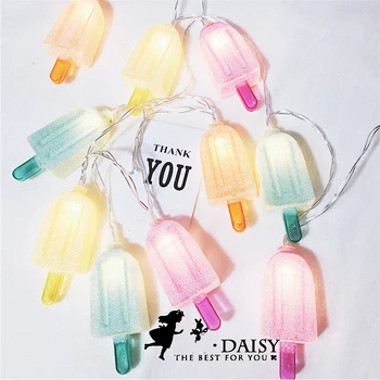 Korean Style Lovely Cute Baby Room Decor Colorful Ice cream Stick LED String Lights Shabby Holiday Theme Party Supplier for Kids
Korean Style Lovely Cute Baby Room Decor Colorful Ice cream Stick LED String Lights Shabby Holiday Theme Party Supplier for Kids